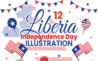 12 Liberia Independence Day Illustration