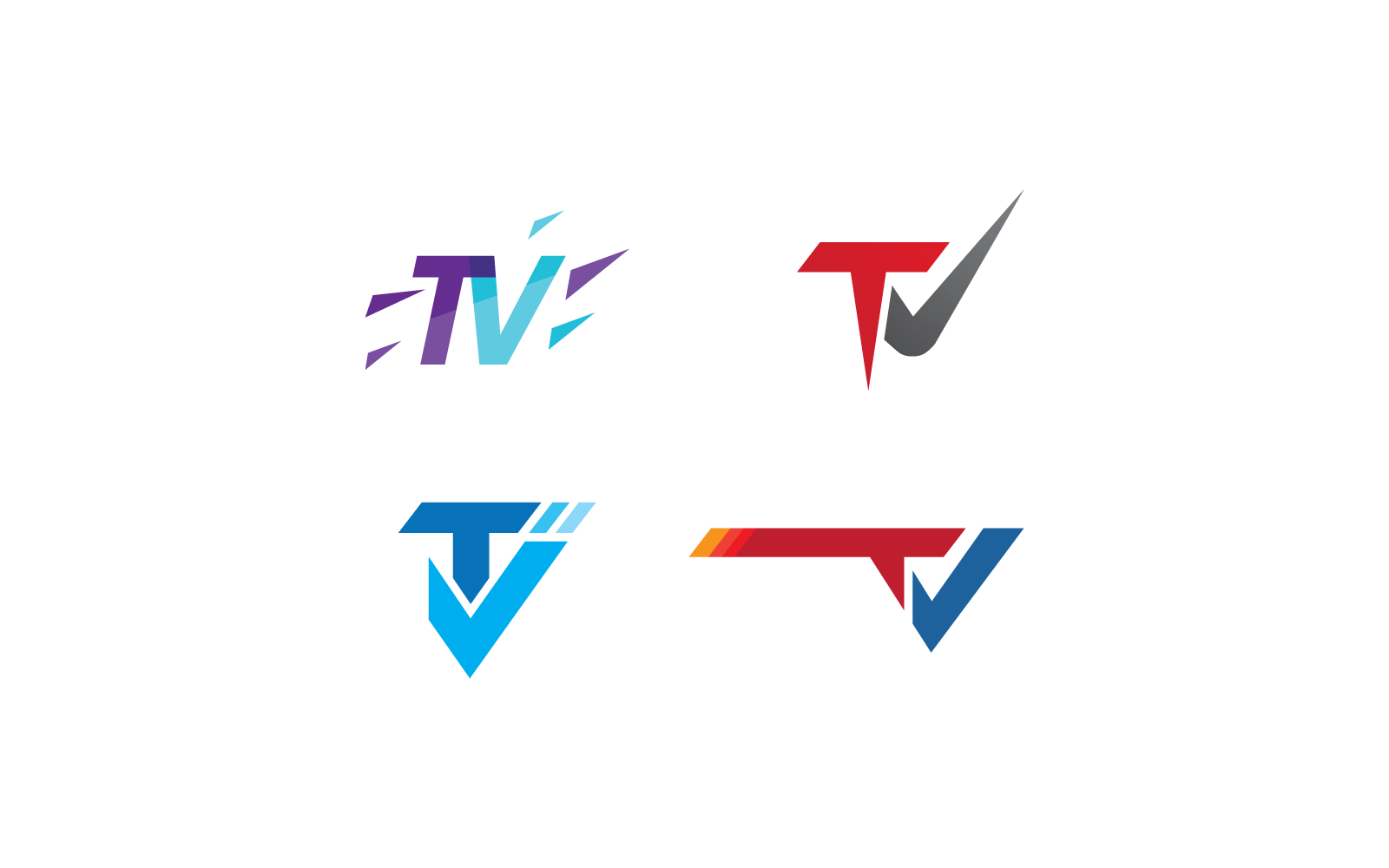 TV-Design-Logo-Illustrationssymbol-Vektor