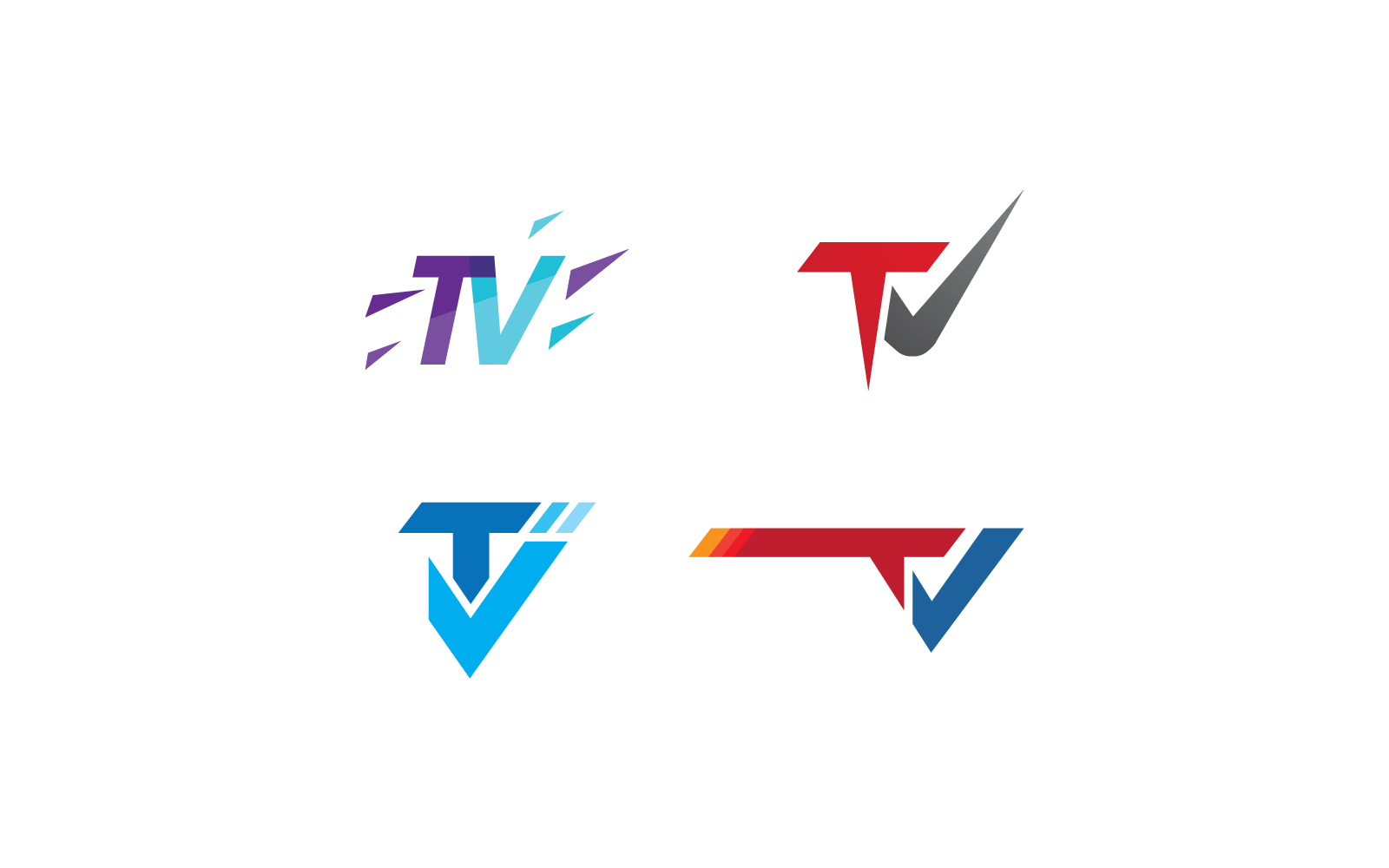 Vector de icono de ilustración del logotipo de diseño de TV