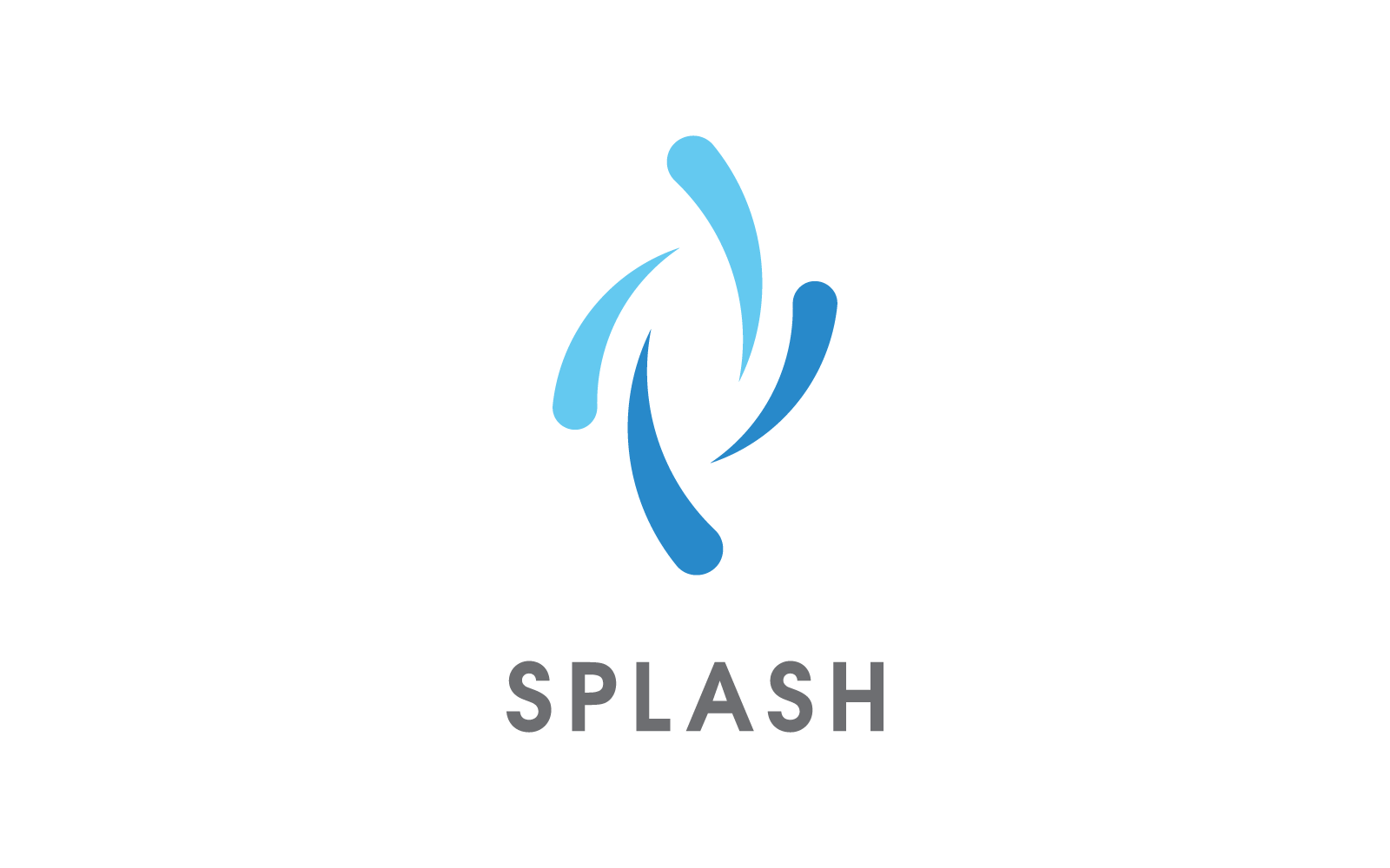 Water splash icon vector template