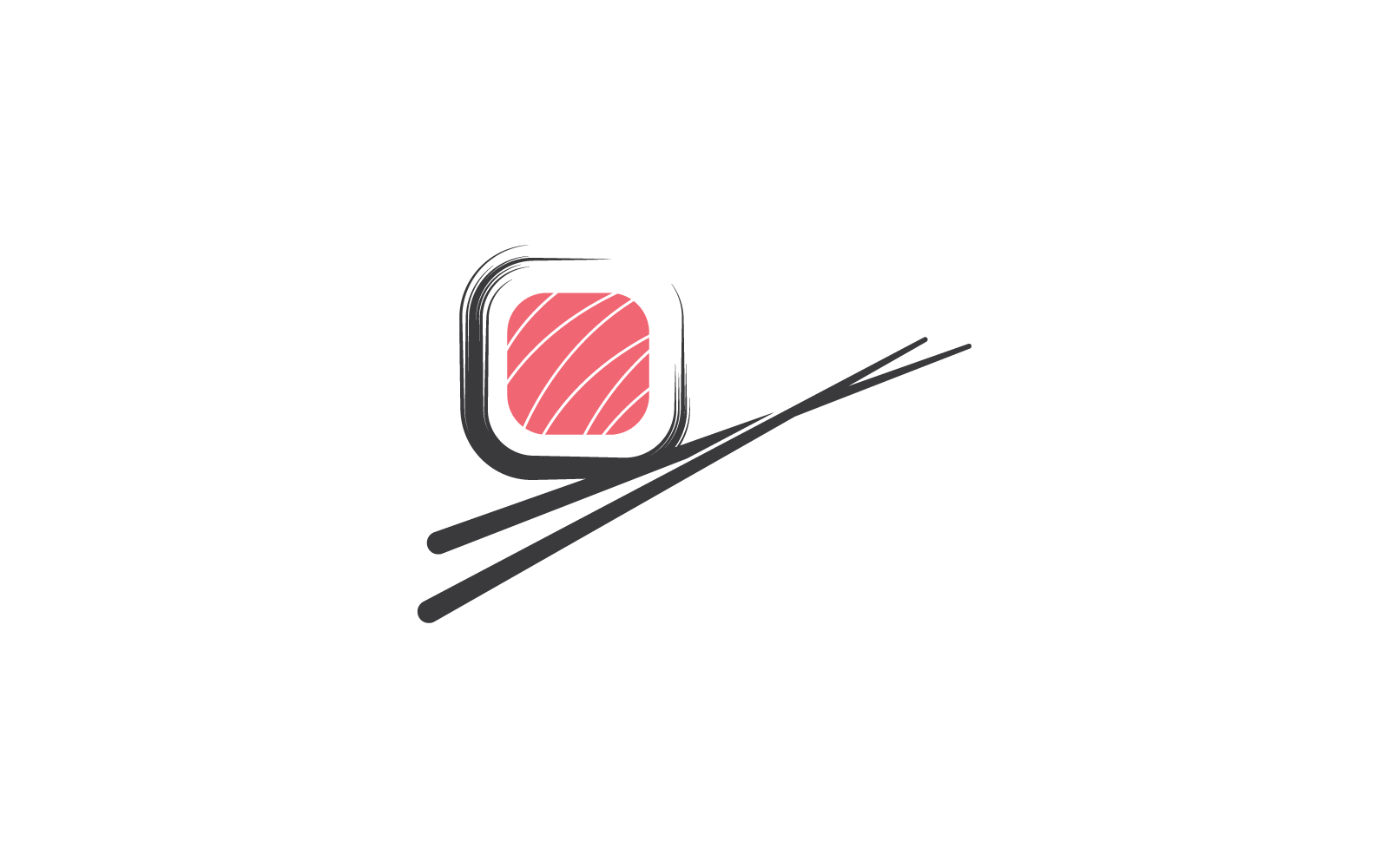 Design moderno del logo dell&amp;#39;illustrazione del ristorante sushi