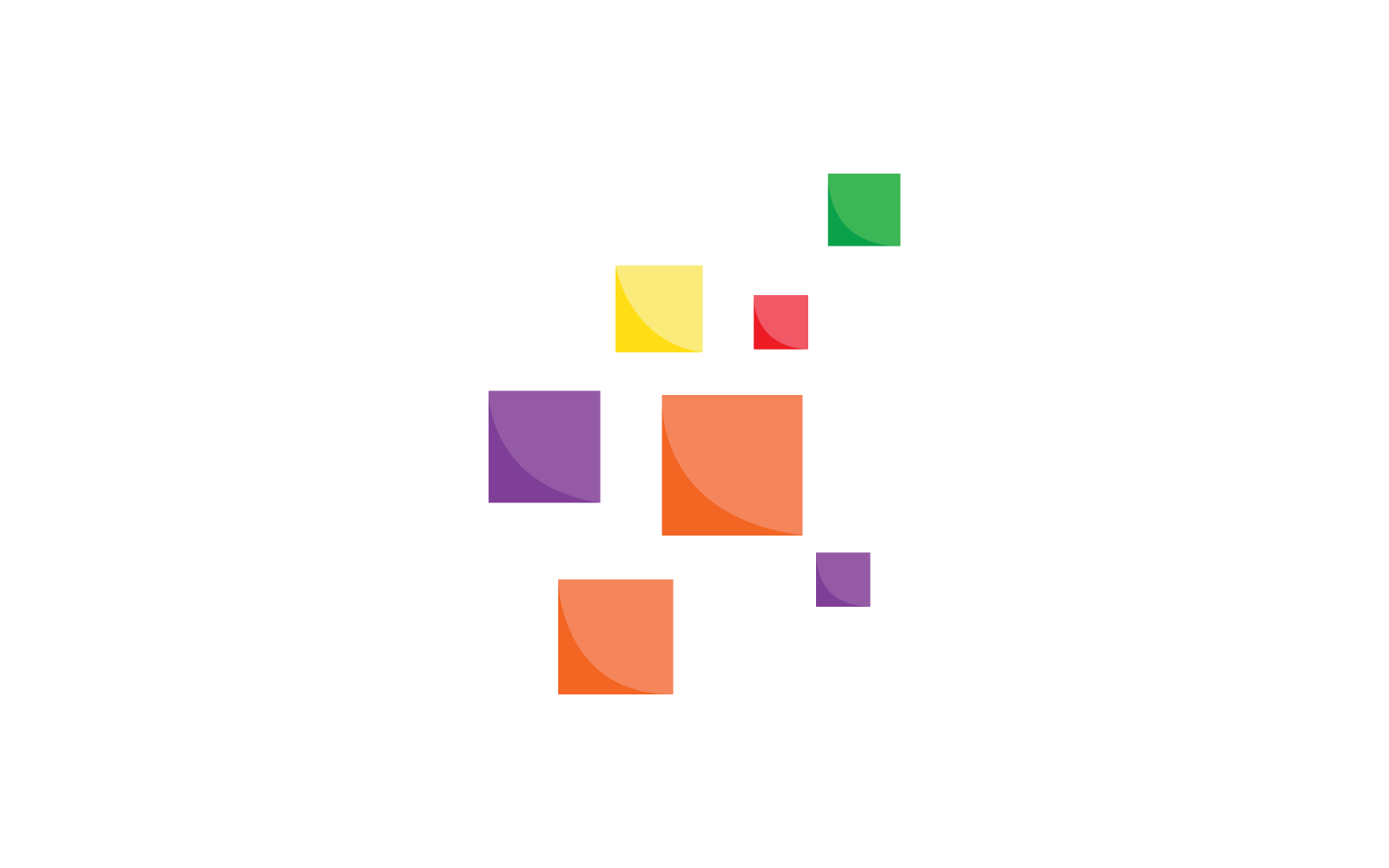 Disegno vettoriale dell&amp;#39;illustrazione del logo quadrato pixel