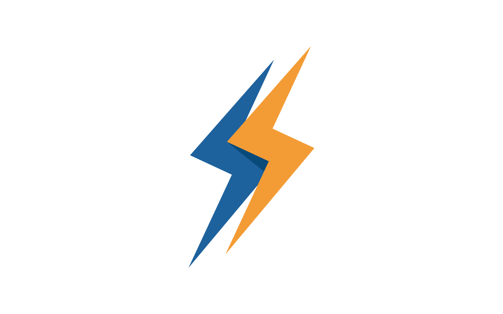 Power lightning power energy illustration vector logo template