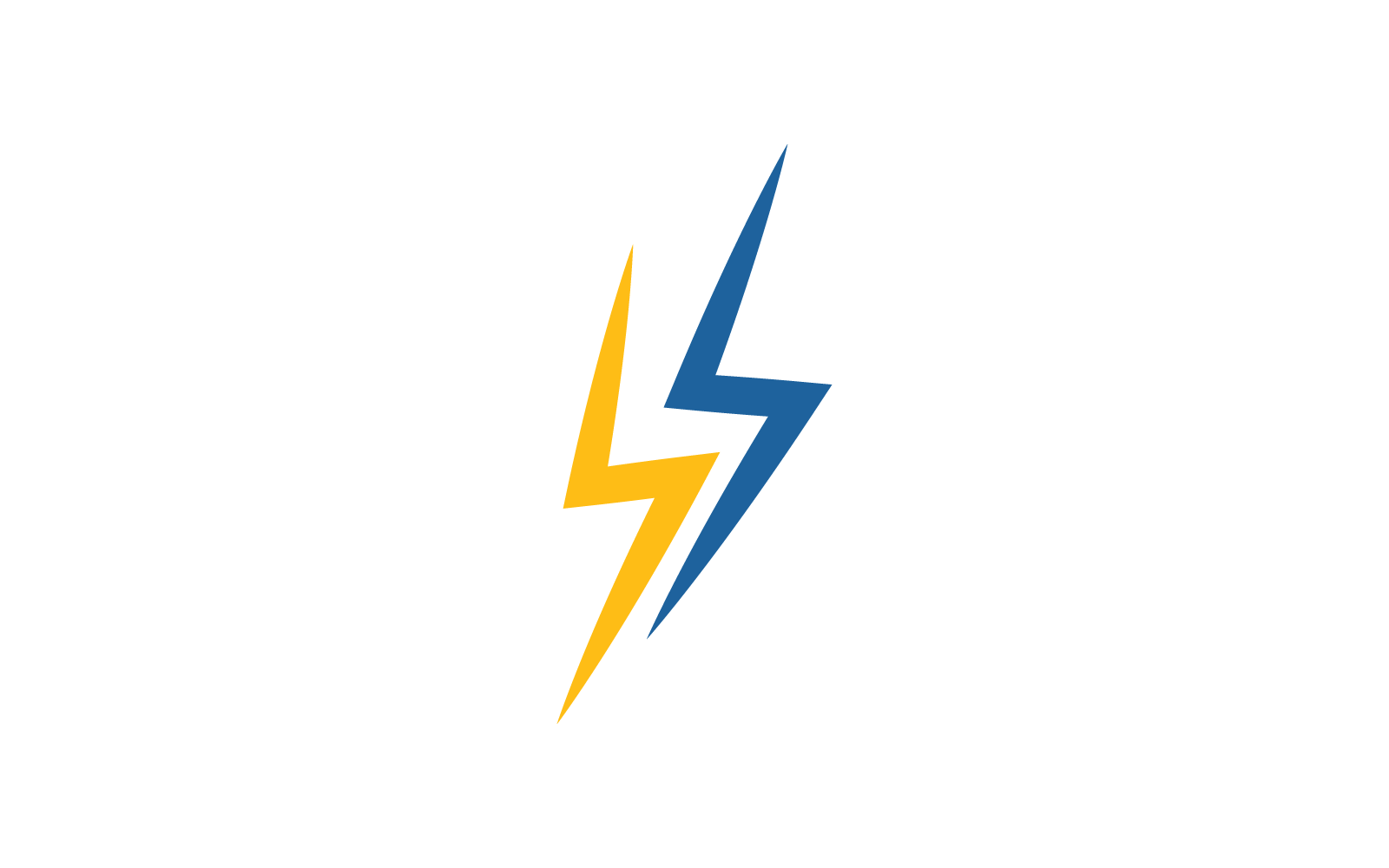 Power relâmpago poder energia logotipo ícone ilustração vetor