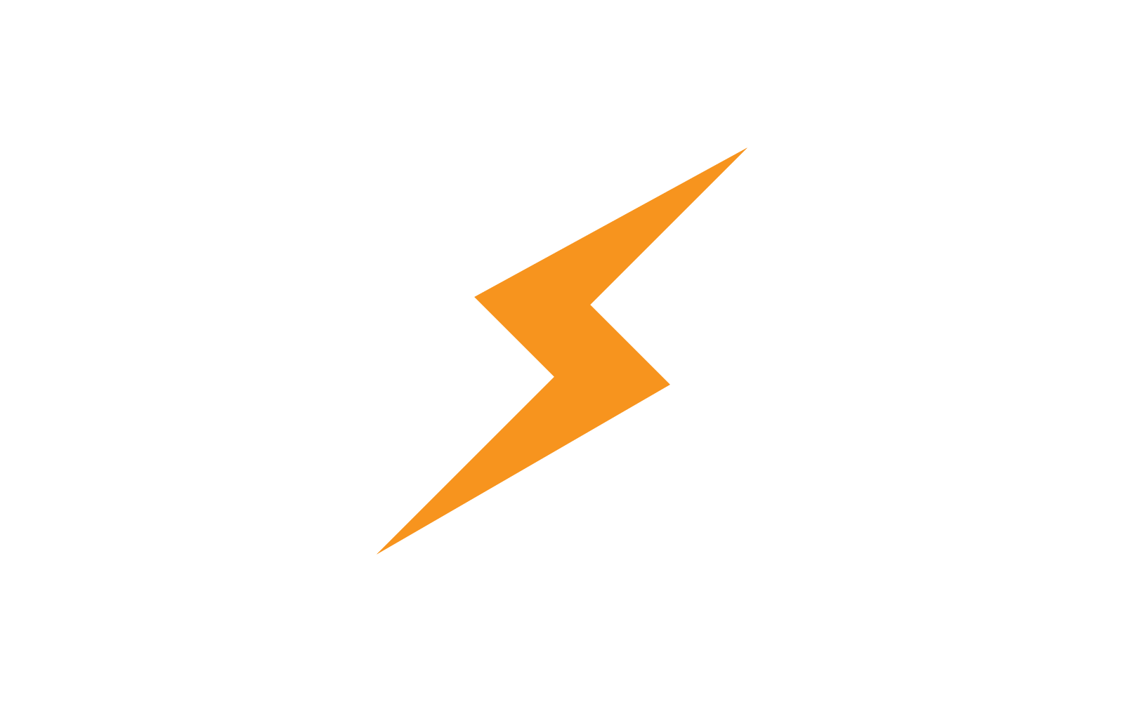 Teljesítmény villám teljesítmény energia ikon logo vektoros tervezés