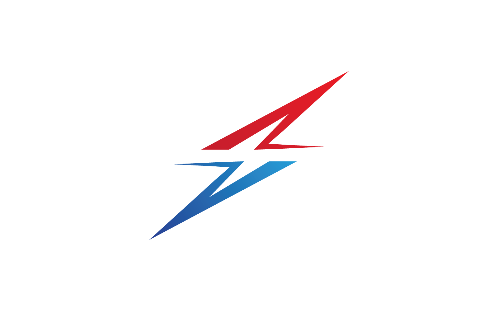 Vector de logotipo de energía de energía relámpago de potencia