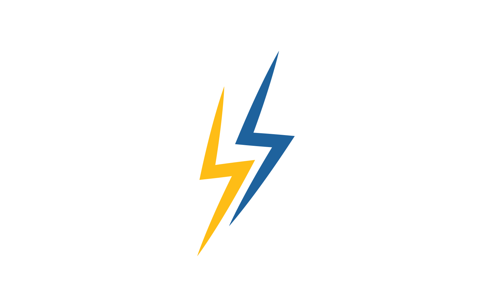 Vettore di illustrazione dell'icona del logo dell'energia elettrica del fulmine
