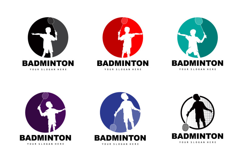 Badminton Logo Badminton Racket Design SportV2 Logo Template