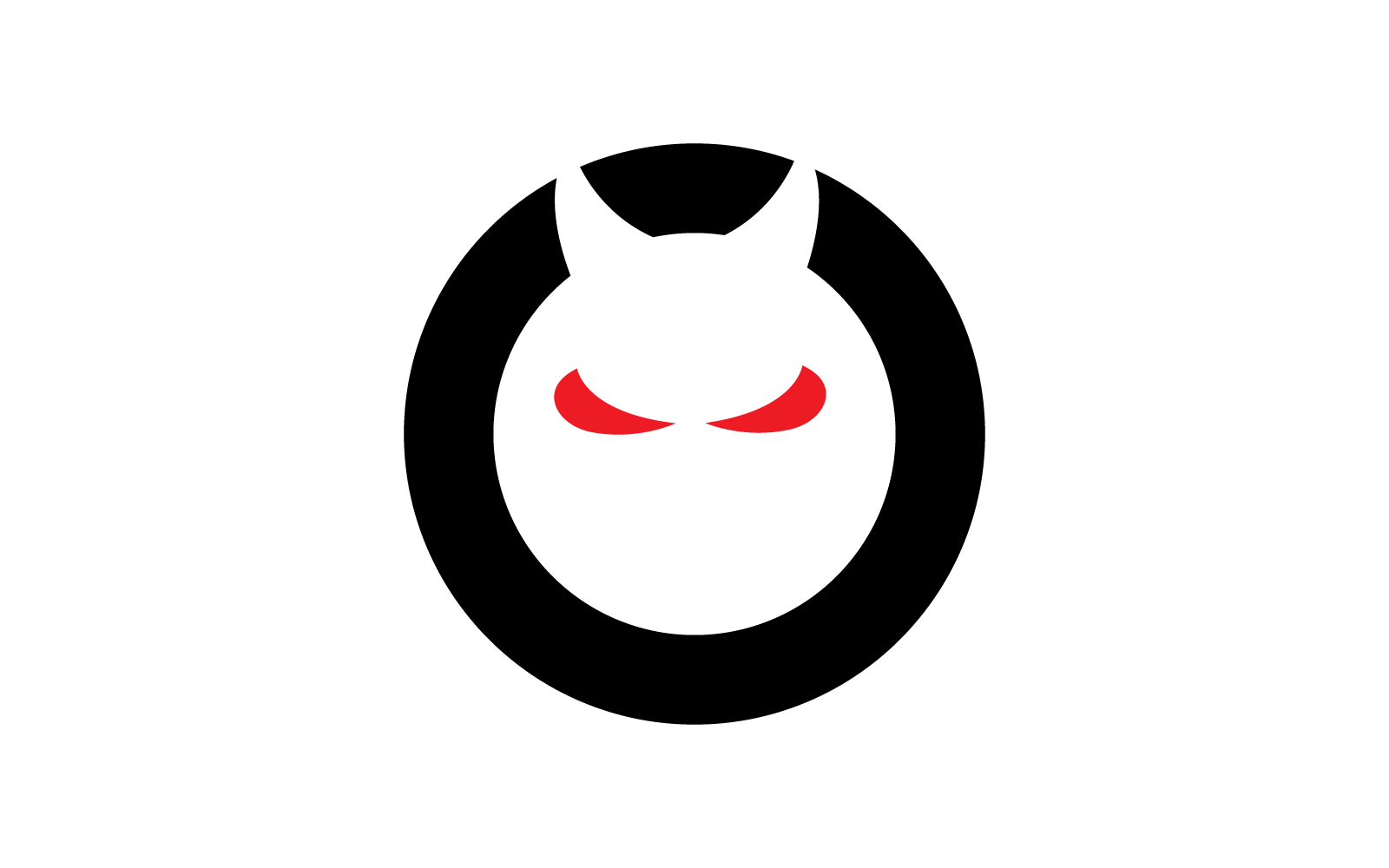 Devil logo illustration vector icon flat design