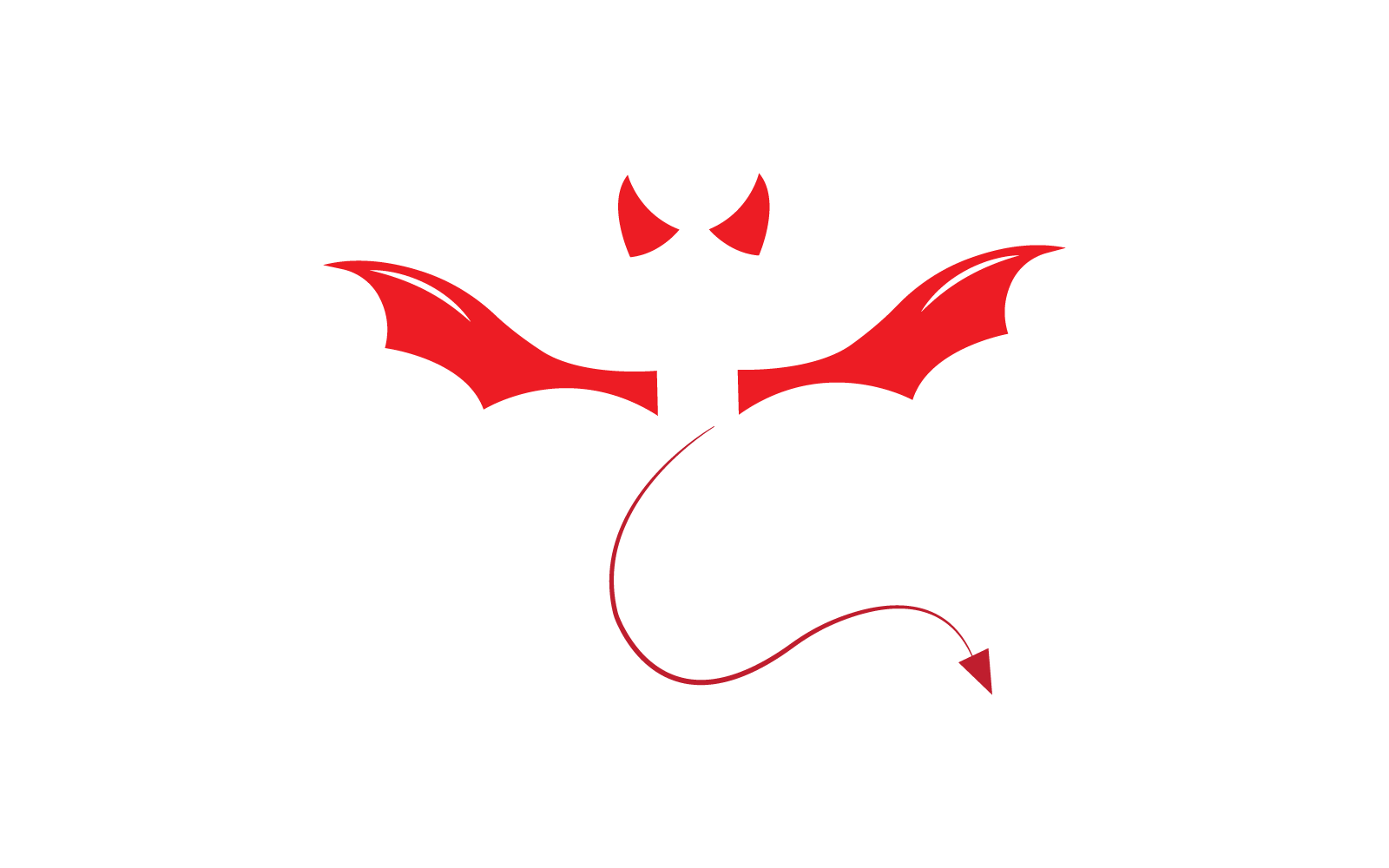 Devil logo illustration vector template