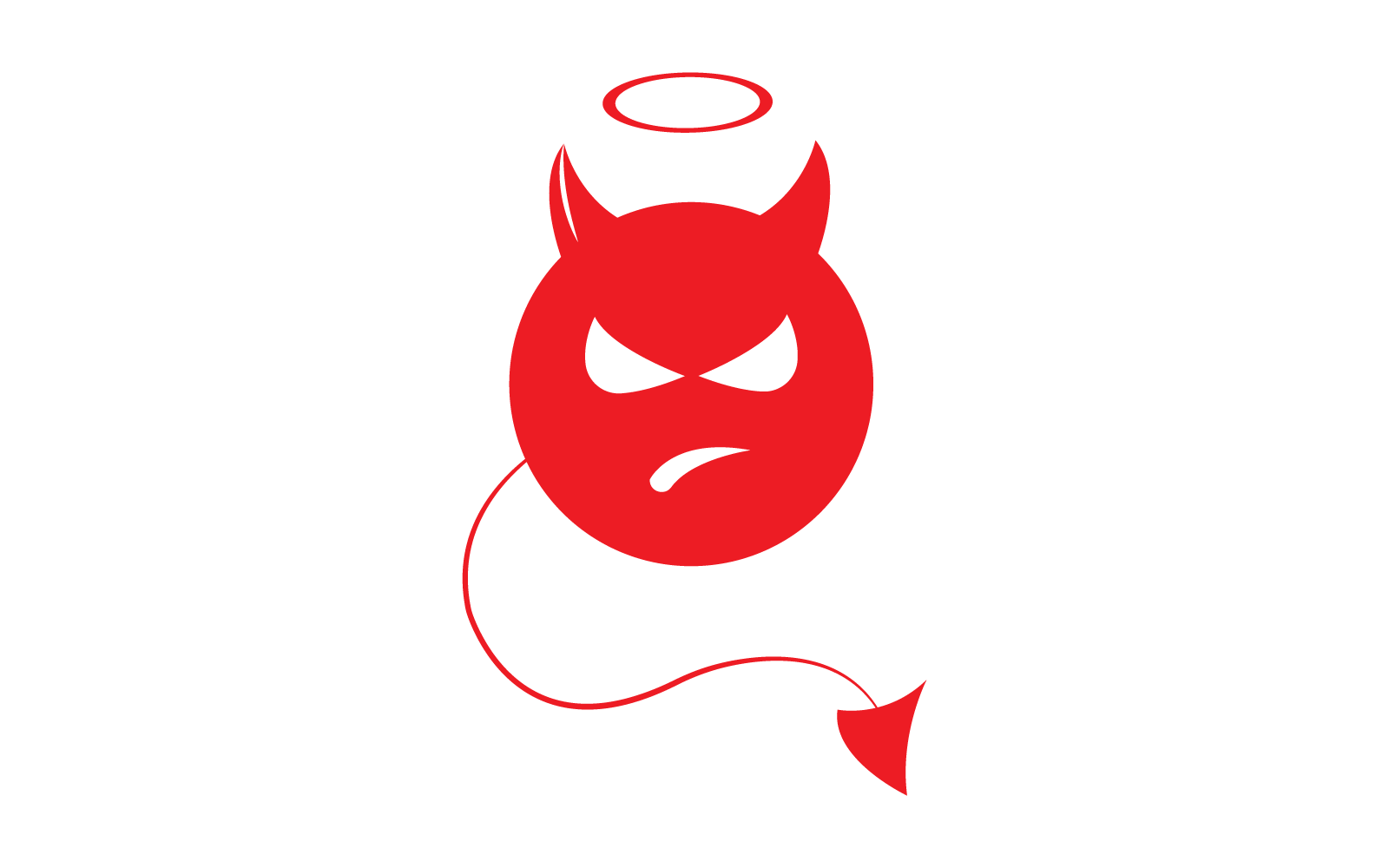 Duivel illustratie vector logo pictogrammalplaatje