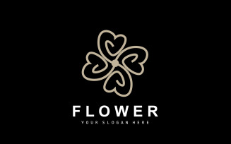 Flower Logo Ornamental Plant Design Plant VectorV1