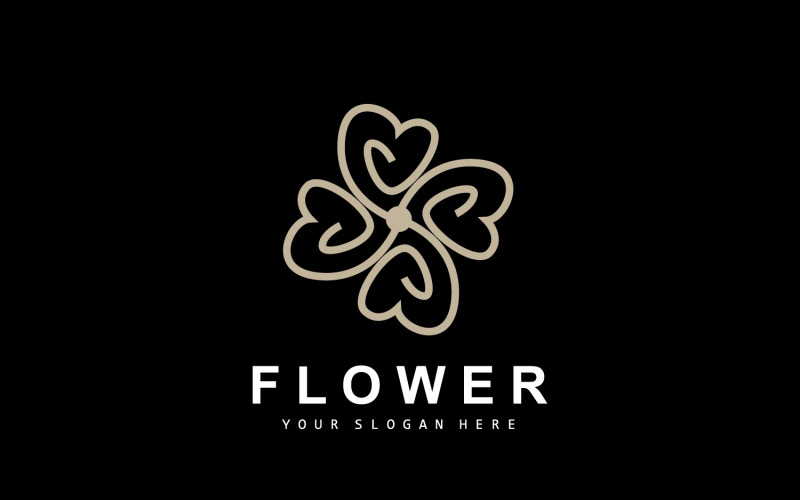 Flower Logo Ornamental Plant Design Plant VectorV1 Logo Template