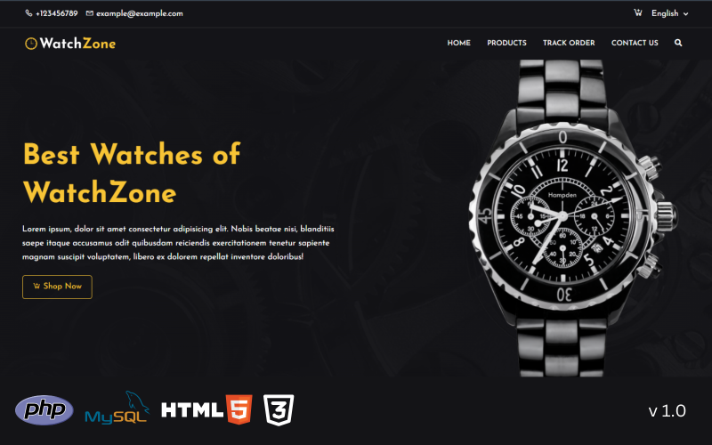 WatchZone - Your Premier Online Retail Platform Website Template