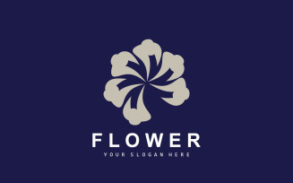 Flower Logo Ornamental Plant Design Plant VectorV10