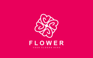 Flower Logo Ornamental Plant Design Plant VectorV5