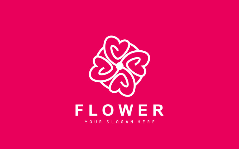 Flower Logo Ornamental Plant Design Plant VectorV5 Logo Template