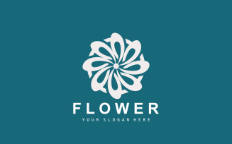 Flower Logo Ornamental Plant Design Plant VectorV8