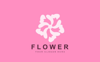Flower Logo Ornamental Plant Design Plant VectorV9