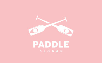Paddle Logo Boat Design Vector Illustration DesignV10