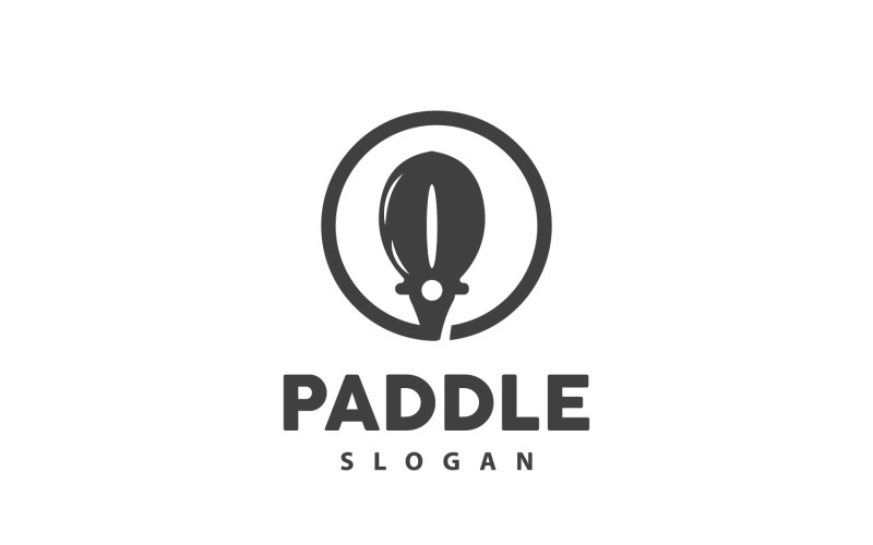 Paddle Logo Boat Design Vector Illustration DesignV17 Logo Template