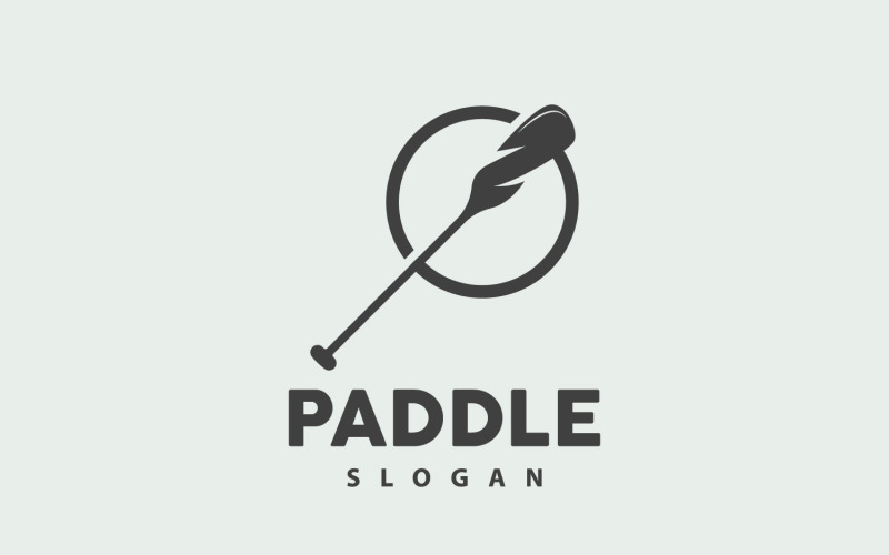 Paddle Logo Boat Design Vector Illustration DesignV18 Logo Template