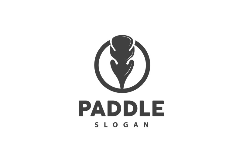 Paddle Logo Boat Design Vector Illustration DesignV19 Logo Template
