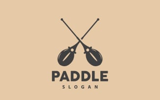 Paddle Logo Boat Design Vector Illustration DesignV1