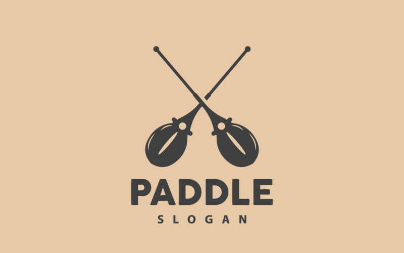 Paddle Logo Boat Design Vector Illustration DesignV1 Logo Template