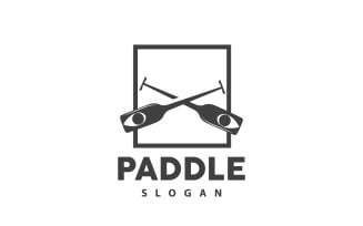 Paddle Logo Boat Design Vector Illustration DesignV25