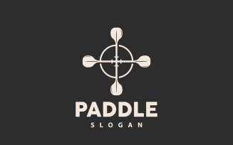 Paddle Logo Boat Design Vector Illustration DesignV3