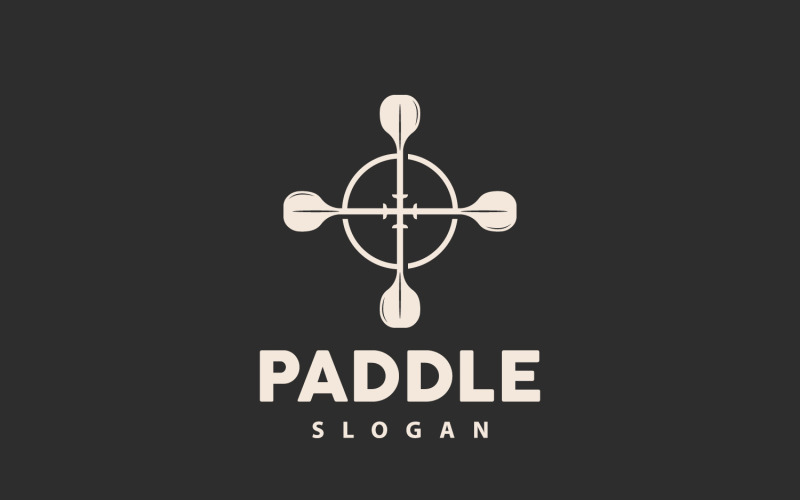 Paddle Logo Boat Design Vector Illustration DesignV3 Logo Template