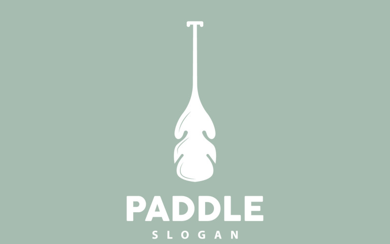 Paddle Logo Boat Design Vector Illustration DesignV4 Logo Template