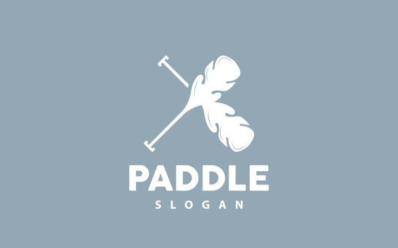 Paddle Logo Boat Design Vector Illustration DesignV5 Logo Template