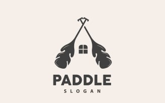 Paddle Logo Boat Design Vector Illustration DesignV6