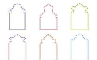 Islamic Arch Design double lines Set 6 - 20