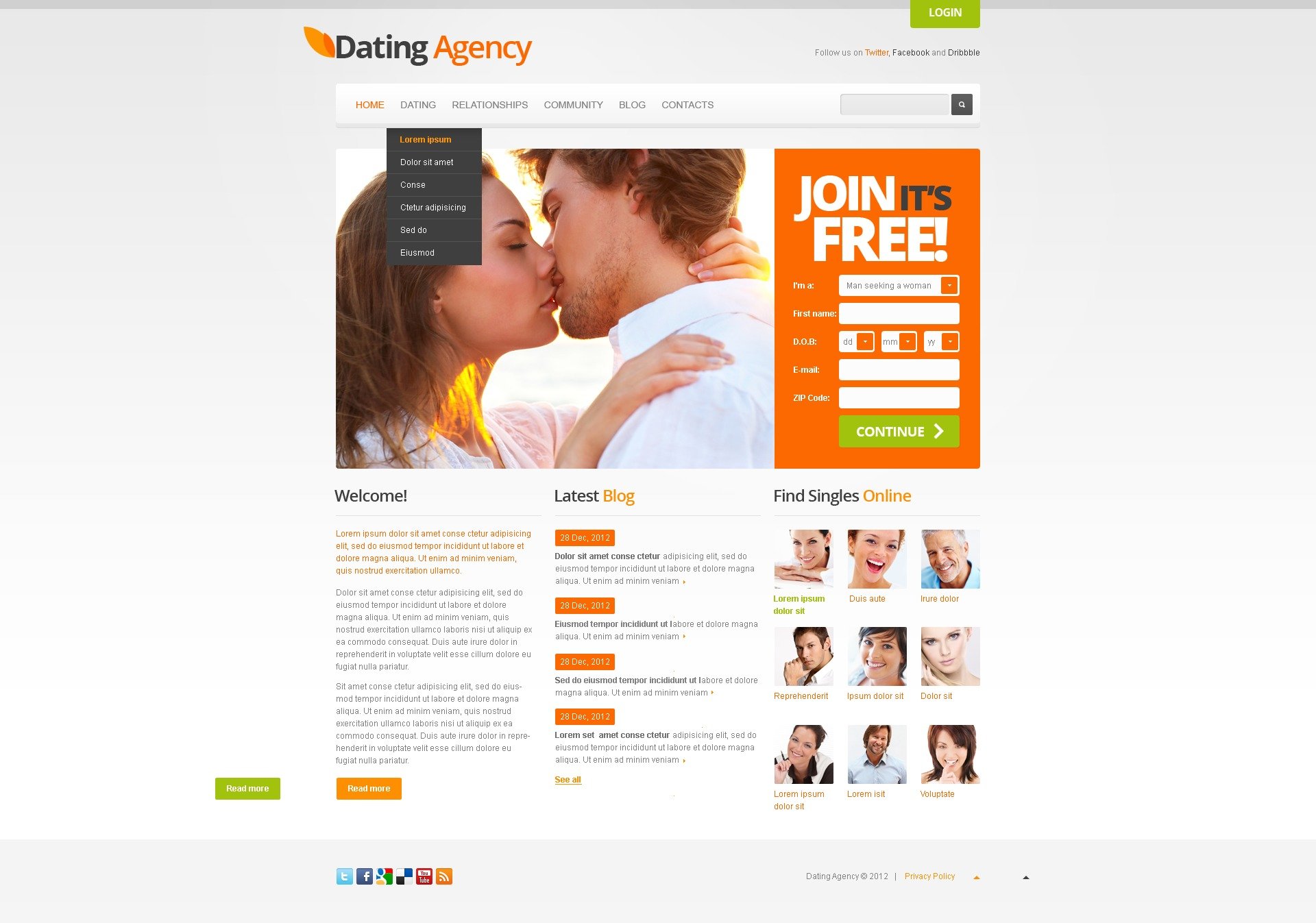 online website for dating