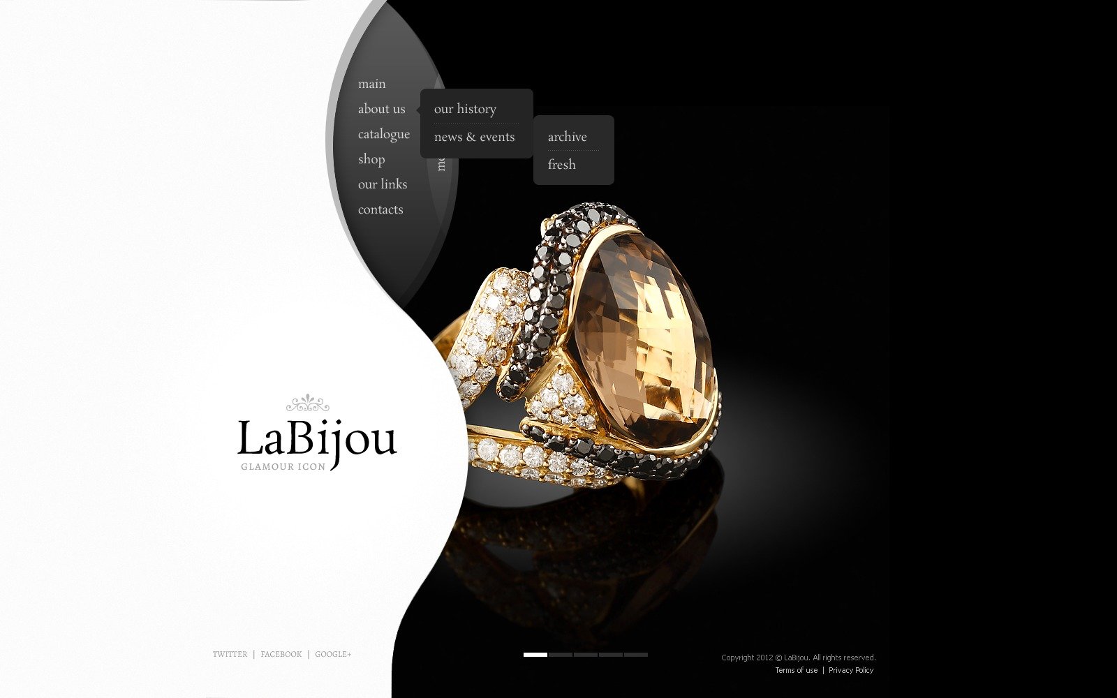 Jewelry Website Template #40764