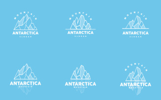 Antarctic Cold Mountain Iceberg Logo DesignV19