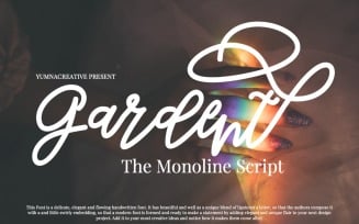 Gardent - Monoline Script Font