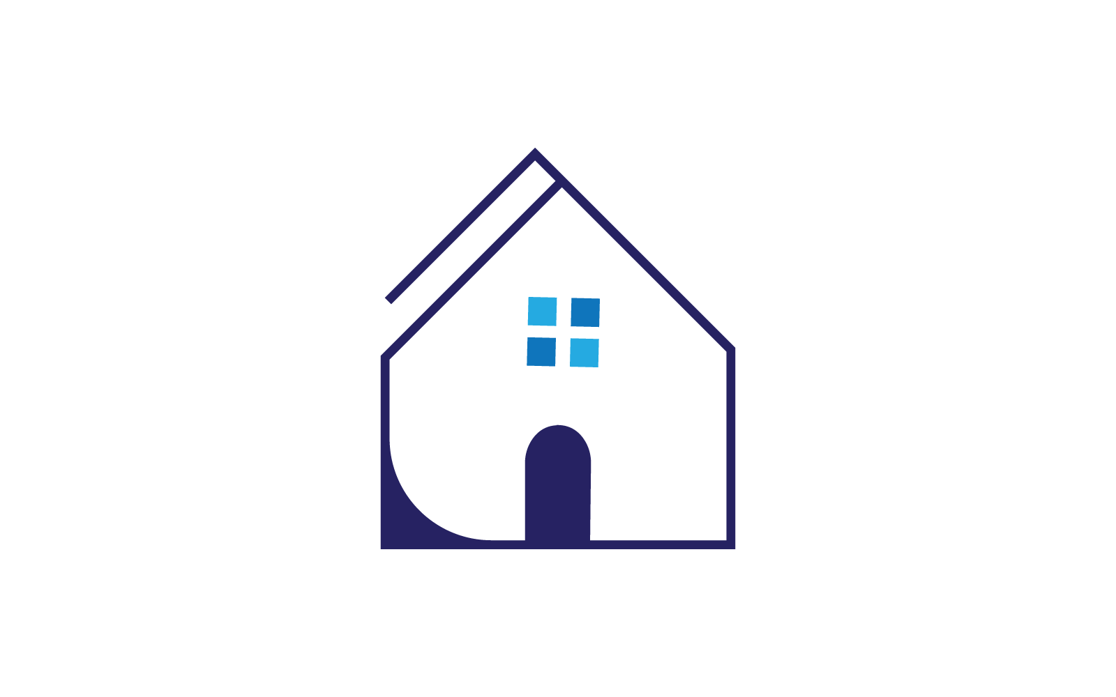 H betű ingatlan tervezés logó sablon