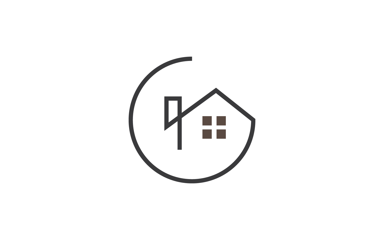 H Letter Property Logo design Template