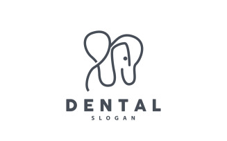 Tooth logo Dental Health Vector CareV12