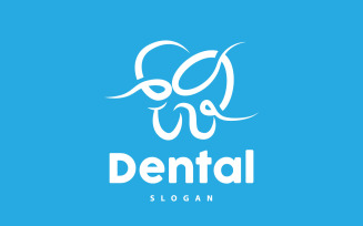 Tooth logo Dental Health Vector CareV18