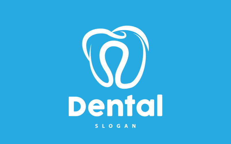 Tooth logo Dental Health Vector CareV19 Logo Template