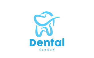 Tooth logo Dental Health Vector CareV25