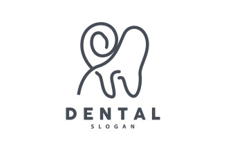 Tooth logo Dental Health Vector CareV2