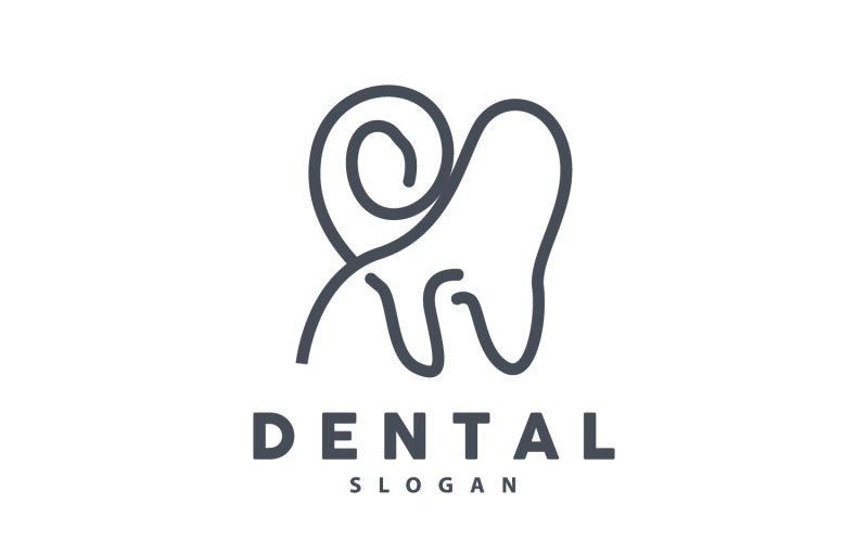 Tooth logo Dental Health Vector CareV2 Logo Template