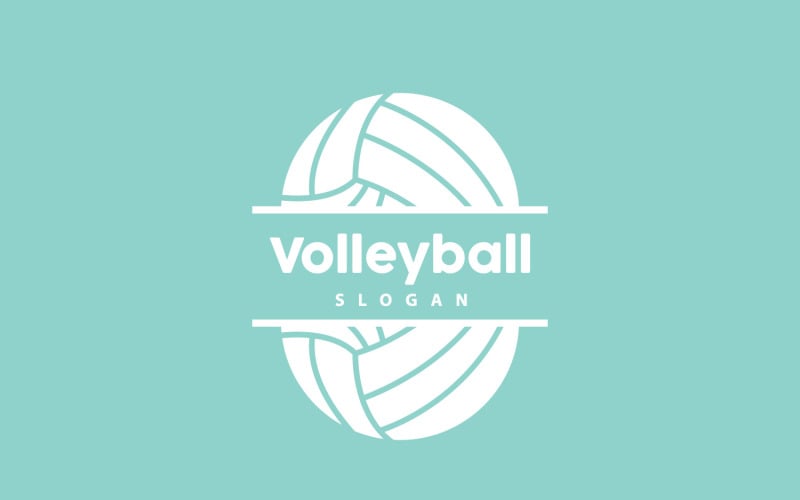 Volleyball Logo Sport Simple DesignV1 Logo Template