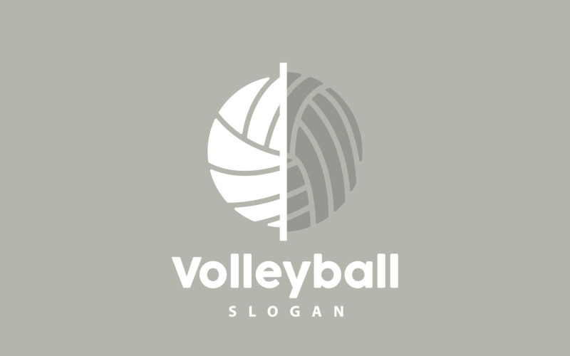 Volleyball Logo Sport Simple DesignV2 Logo Template